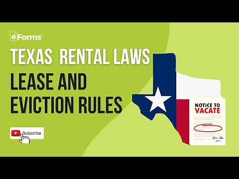 Texas Rental Laws Lease and Eviction Rules