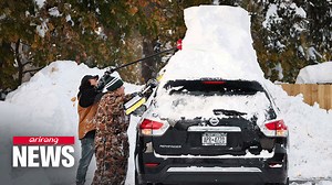 2.8K views · 104 reactions | Flights canceled, roads closed due to New York state snowstorm #NewYork #Snowstorm #Arirang_News | Arirang News | Facebook