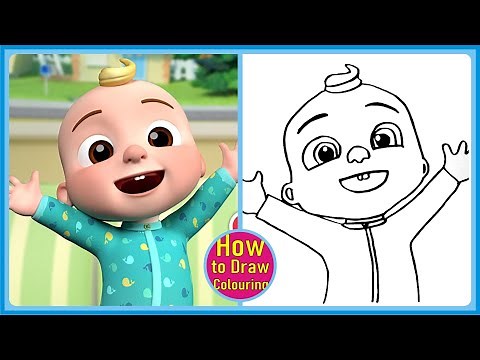 How to draw and colouring JJ COCOMELON