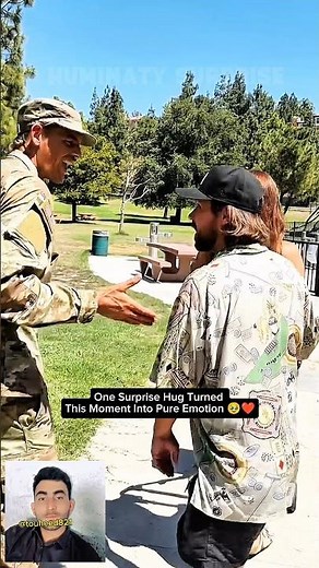 One Surprise Hug Turned This Moment Into Pure Emotion 🥹❤️#military #respect #surprise
