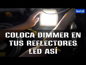 🎥🎤 Colocando dimmer en reflectores led - Gran solución a tomar en cuenta