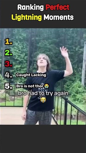 Ranking Perfect Lightning Moments