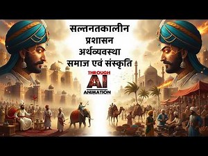 Sultanate Administration, Economy, Society and Culture | Delhi Sultanate Full Revision | AI Animated