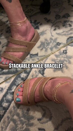 Beautiful stackable ankle bracelets #anklets #bracelet #jewelry #fashion @Tewiky