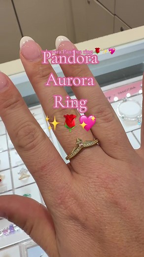 New Aurora ring at Pandora! She is my most favorite princess ever!! I’m in love with this ring 🥹🌹✨💖 #pandora #disneyxpandora #aurora #disneyjewelry #pandoraprincessring @Pandora