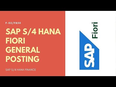 General Posting in SAP S/4 Hana FIORI Cloud - F-02/FB50