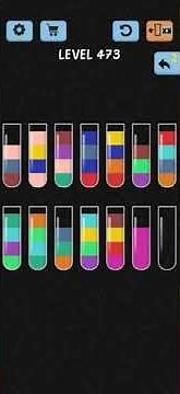 Water Color Sort Level 473 Walkthrough Solution iOS/Android