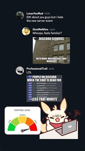 Sometimes the best Discord moderation is to ignore #technologydetox #discordserver #virtualcommunity