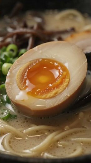Authentic Tonkotsu Ramen Recipe 🍜🔥 | Creamy Pork Broth, Jammy Egg & Black Garlic Oil