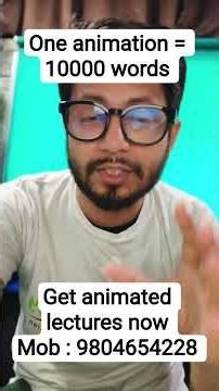 Shomu's Biology animated lectures for clear visualization of concepts for CSIR NET life science