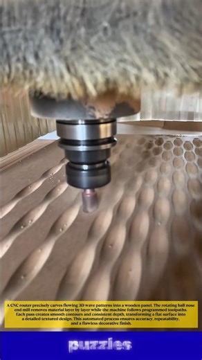 Satisfying CNC Wood Carving Process! 😱 Perfect 3D Texture