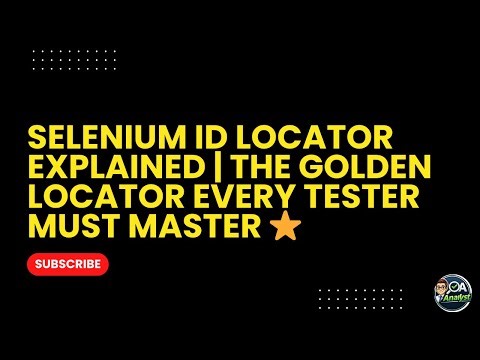 Selenium ID Locator Explained | The Golden Locator in Software Testing ⭐