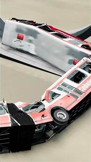 Cars vs Vertical Loop Crash Test Animation