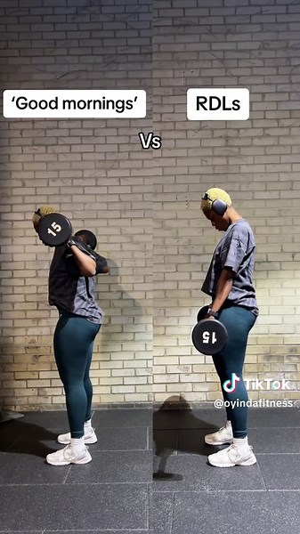 Weightlifting Good Mornings Technique in the Gym