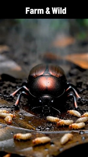 This Beetle EXPLODES 💣🐞 Bombardier Beetle vs Maggot INSANE Defense #shorts