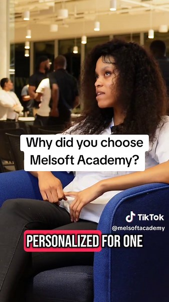 Why did I choose Melsoft Academy? Because it’s more than just a coding bootcamp—it’s a launchpad for tech dreams! From hands-on projects to expert mentorship, they make coding click. Ready to turn passion into a career? Let’s code the future! #MelsoftAcademy #CodingBootcamp #TechJourney #LearnToCode #ProgrammingLife #FutureInTech #CodeNewbie #TechCareers #WomenInTech #CodeYourFuture #BootcampLife #techeducation