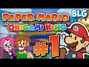 Lets Play Paper Mario: The Origami King - Part 1 - Punching Bowser