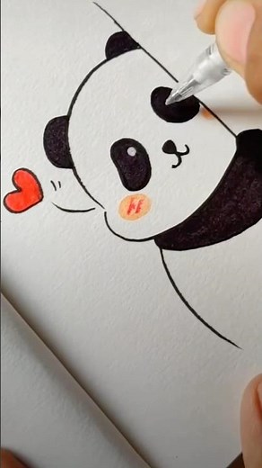 Panda 😲drawing🐼| how to draw panda|#trending #art #viralvideo #drawing @Brainybits748