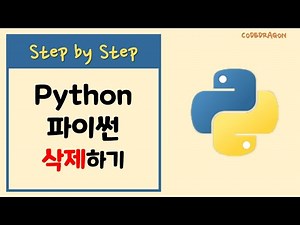 Python 파이썬 삭제하기 - uninstall