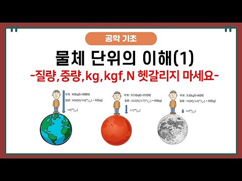 -공학 단위 기초 (1) - 질량,무게,kg,kgf,N의 정확한 구분을 해보자