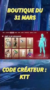 Boutique du 31 Mars 2026 ! Plus de skin de Pâques ! #fortnite #fortniteshorts