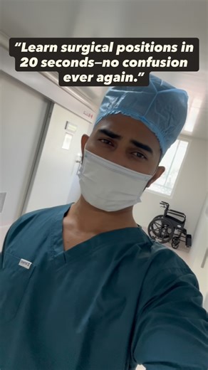 Fit.doc.ali🩺 on Instagram: "OT Positions 101 🔪✨ From supine to lithotomy — the basics every medico must master before stepping into surgery.” #SurgeryBasics #OTPositions #MedStudentLife #MedicalReels #MBBSNotes #SurgicalSkills #OperationTheatre #MedEducation #FutureDoctor #PronePosition #SupinePosition #Lithotomy #Trendelenburg #MedicoReels #StudyReels #FinalYearMBBS • surgical positions • OT positions explained • supine prone lithotomy Trendelenburg • medical student surgery basics • operatio