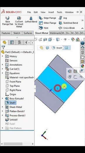 Solidworks sheet metal bend
