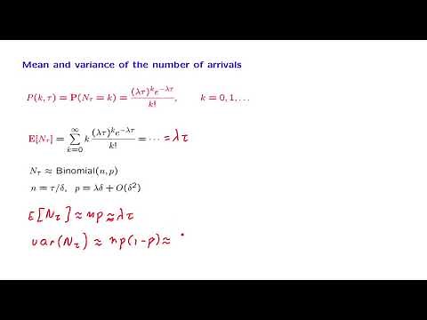 L22.5 The Mean and Variance of the Number of Arrivals