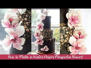 Making a Wafer Paper Magnolia Flower