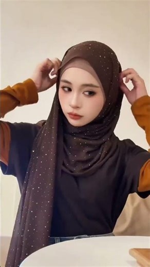 Elegant Turkish Long Hijab Tutorial 🇹🇷 | Stylish Scarf Look
