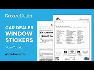 How To Print Window Stickers & Buyer Guides for Car Dealers In Seconds