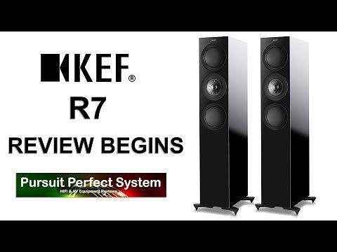 KEF R7 Floor standing HiFi Speakers REVIEW BEGINS McIntosh Chord Electronics