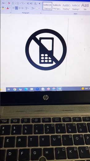 I Found a No Phone 📵 Sign Hidden in MS Word 🤯 | Useful Hack
