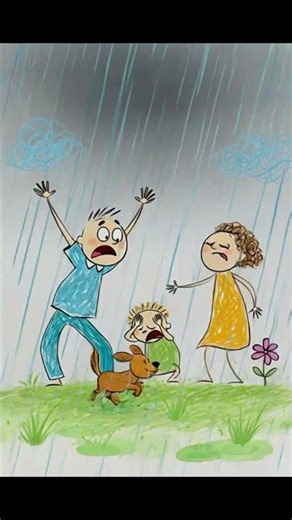 Easy Family Drawing 👨‍👩‍👧‍👦✏️ | Step-by-Step Sketch Tutorial #shorts #FamilyDrawing #DrawingTutorial