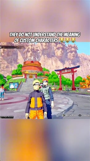 Bro Doesn’t Understand The Meaning Of Custom Characters 😹😹😹 #naruto #anime #funny #games
