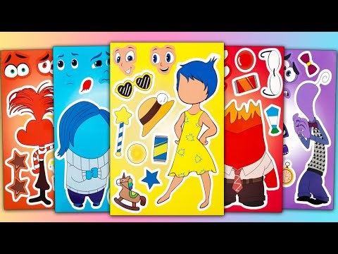 INSIDE OUT STICKER BOOK ADVENTURE | FUN WITH JOY, SADNESS, ANGER & DISGUST