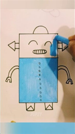 How to draw a Robbot #easy#stepbystep#viral#trending#easydrawing#art#shorts#famous#kids#nessary