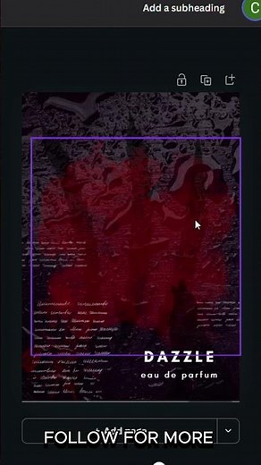 Canva Amazing pefume poster design