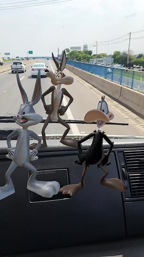 Animated Characters on a Busy Highway Adventure