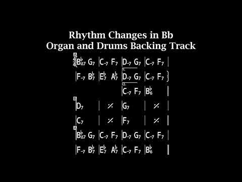 Rhythm Changes in Bb - 220bpm Organ and Drums Backing Track