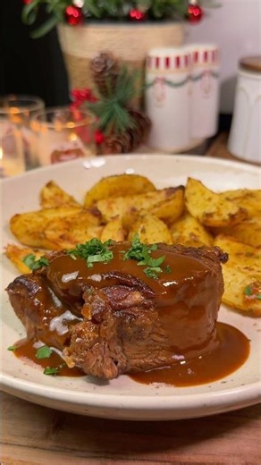 Veal Braised in Silky Sauce ☺️ #veal #braisedmeat #slowcooking #dinnerideas #comfortfood #food