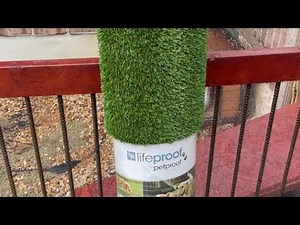 3 Minute DIY Artificial Grass/Turf install with Tips. Great for Pets.