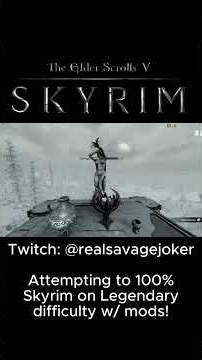 Skyrim on Legendary Difficulty Twitch Clip Compilation Part 4 (Full Twitch VOD on Youtube)