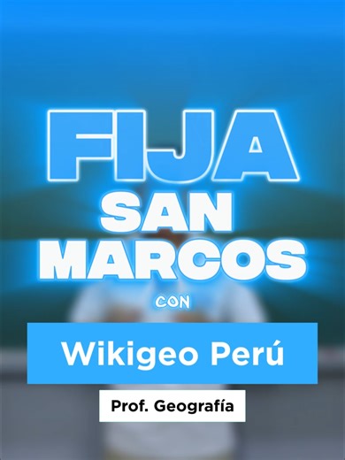 ¡PREGUNTA BRAVA DE ESPECIALISTA! 🌎🔥 El profesor Wikigeo llega con una fija de Geografía que dejó pensando a más de un postulante en el examen de admisión San Marcos. 🗺️📚 De esos problemas que parecen sencillos… hasta que te das cuenta de que exigen análisis real del espacio geográfico y criterio estratégico. Porque ingresar no es cuestión de suerte, es cuestión de preparación inteligente. Y en la Academia Logical San Marcos trabajamos cada tema con enfoque, técnica y visión de examen para qu