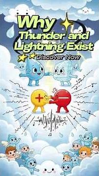 Why Do Thunder and Lightning Happen? Nature’s Electric Magic Explained! #kidslearning #disney