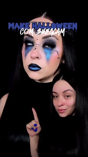 Corpse Bride Moonlight Eyeshadow Palette Halloween Makeup Tutorial