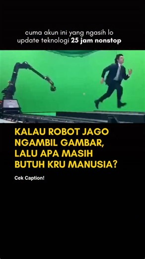 Dibahas "AI" | Berita Paling Update Soal AI dan Teknologi | Robot sinematik seperti yang digunakan di Hollywood kini mampu menggantikan peran kameramen manusia dengan presisi ekstrem. Gerakannya... | Instagram