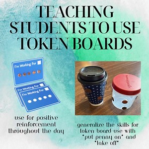 Token boards are a fun and easy tool to reinforce desired behaviors. You can also create a task box activity with a coffee cup and pennies, like this STAR trainer did, to help students work on fine motor skills. Click here for more info on how to use a token board: https://loom.ly/gxGKJg4 #positivereinforcement #starautismsupport | STAR Autism Support