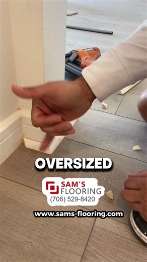 Perfect LVP Door Trim Cut in Seconds! 🔥