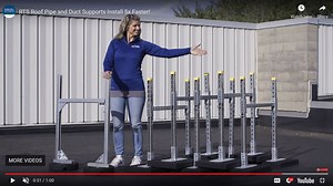 How To Install Rooftop Pipe and Duct Supports 5 Times Faster - Rooftop Support Systems